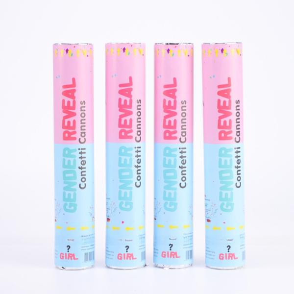 Pink Blue Biodegradable Wedding Confetti Poppers Gender Poppers