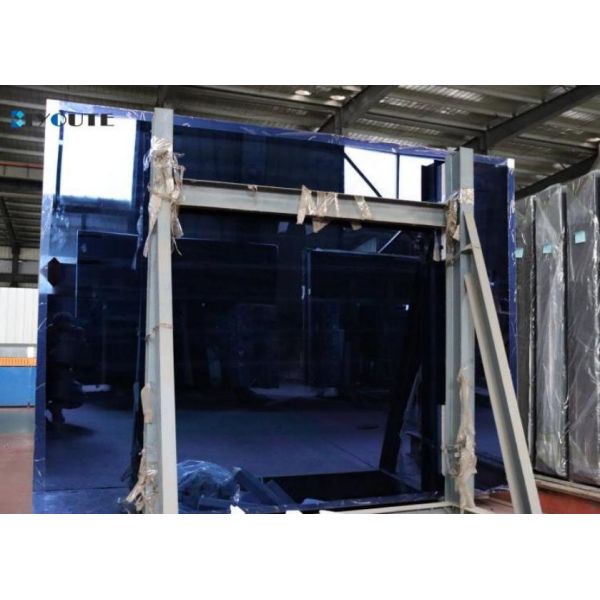 Plaques de verre miroir coloré durable avec peinture arrière rouge en aluminium