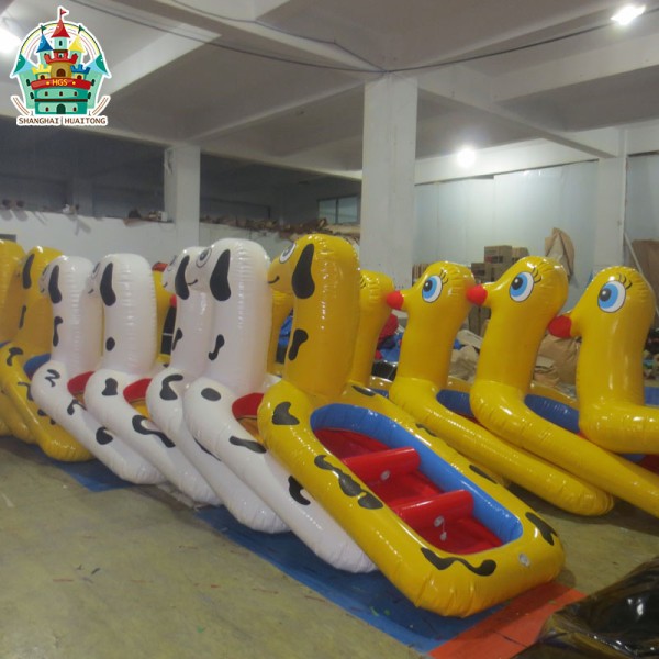 Inflatable Yellow Duck Water Floating Toy Inflatable Water Toy Inflatable Duck Boat