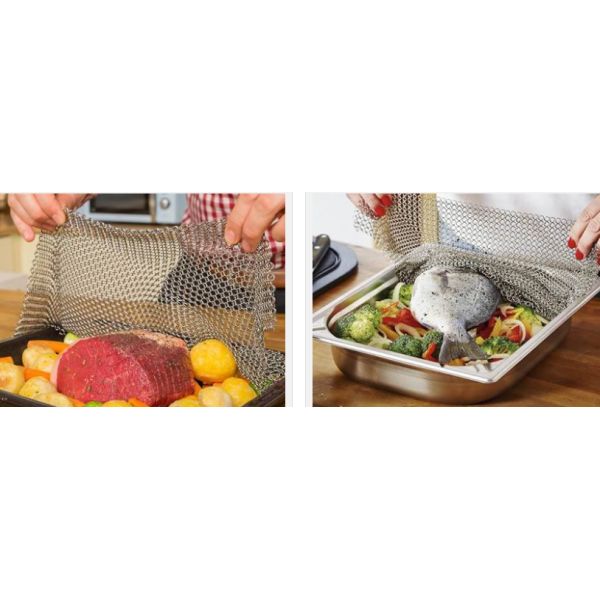 40 Cm Chainmail Baking Mesh Food Cover Stainless Steel