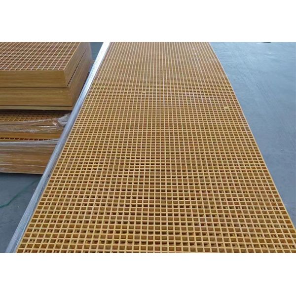 Отлитый в форму пол стеклоткани OEM скрежеща промышленную платформу используя