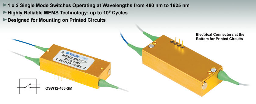 переключатель 1X4 1X8 1X16 MEMS оптически для систем коммуникаций