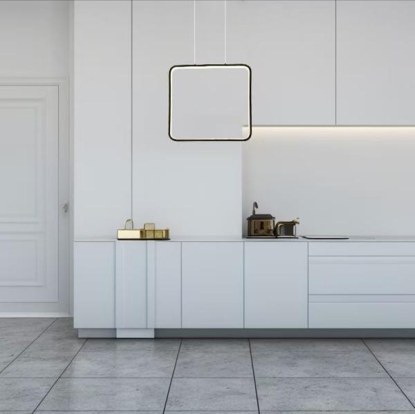 Modern Minimalist square Chandelier Frame LED Aluminum Pendant Lights