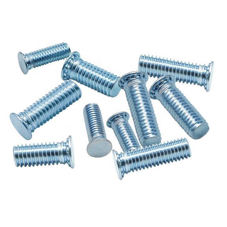 Galvanized Carbon Steel Self Clinch Flush Head Stud For Secure Metal Sheet Fastening