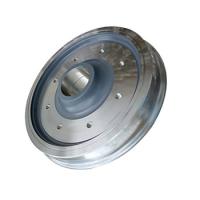 Roue ferroviaire de pièce forgéee de fer adaptée aux besoins du client pour le chariot de fret