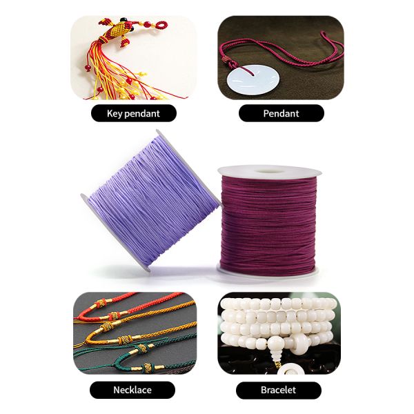 Восковая нить шнурная нить ремень ремень ожерелье веревка бусы для ювелирных изделий