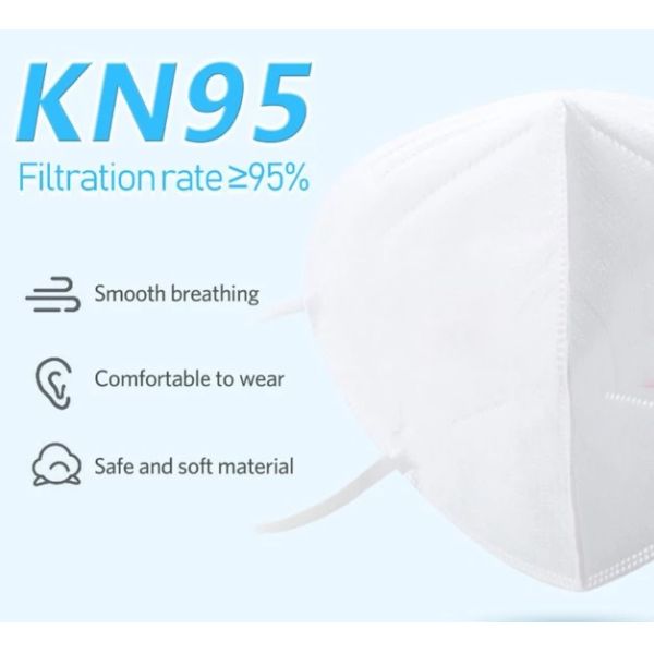 N95 Disposable Respirator For Anti Pollution / Bacteria / Dust / Covid-19