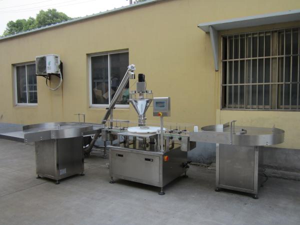 High Precision Powder Filling Packing Machine , Rotary Milk Powder Mixing Machine