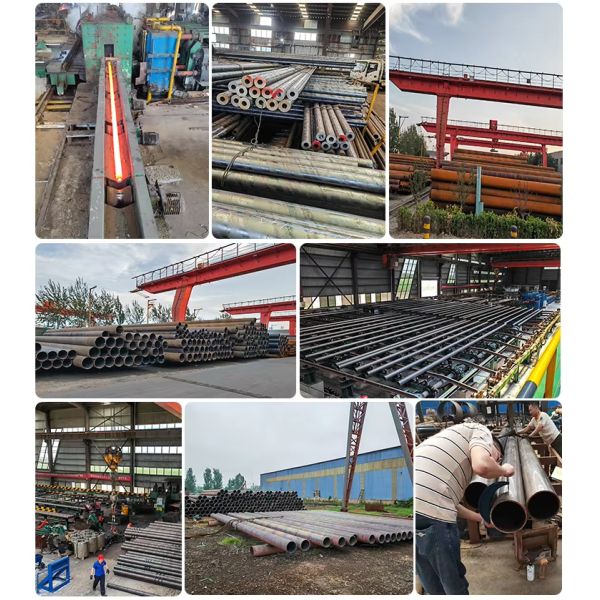 ASTM A106 Sch40 Seamless Steel Pipe Tube St37 St52 Cold Drawn Seamless Steel Pipe Factory