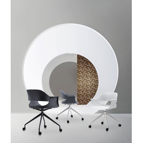 White PP Plastic  Office / School Training Room Waiting Room Chairs