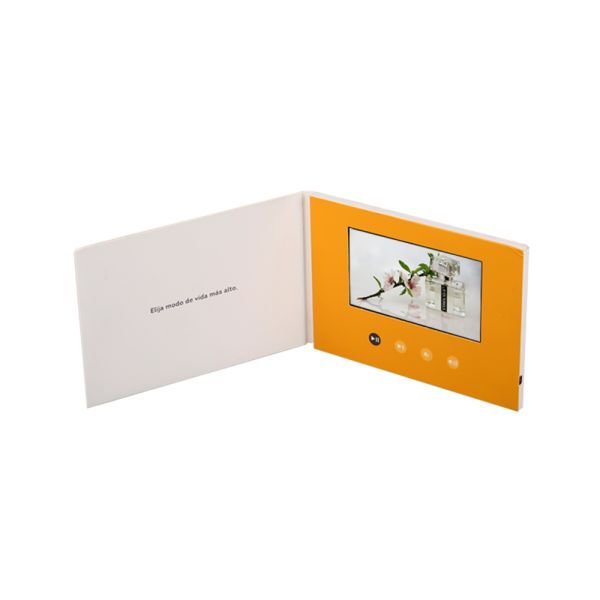 Подгонянный LCD 2,4 дюймов видео- карта имени Lcd приглашения магнитная