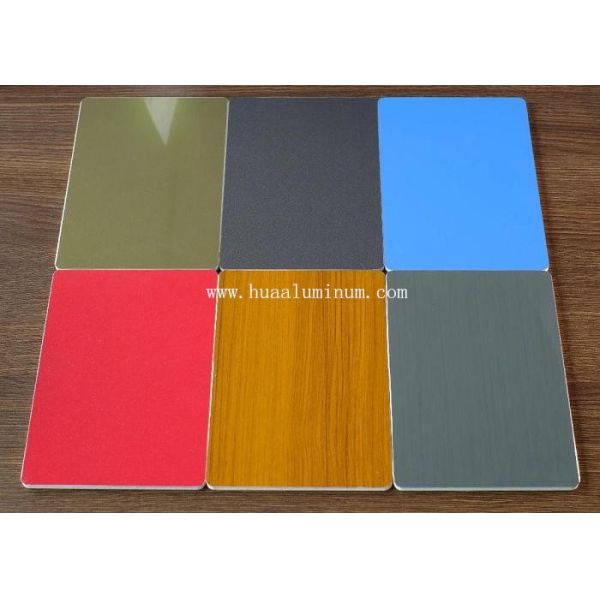 Fireproof Decorative Metal Wall Panels Exterior , 1220*2440mm ACP Composite Panel