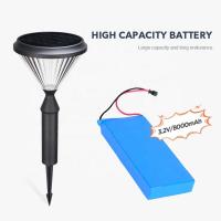 Luzes solares duráveis do caminho do diodo emissor de luz para a decoração 3000k 6000k da paisagem da jarda