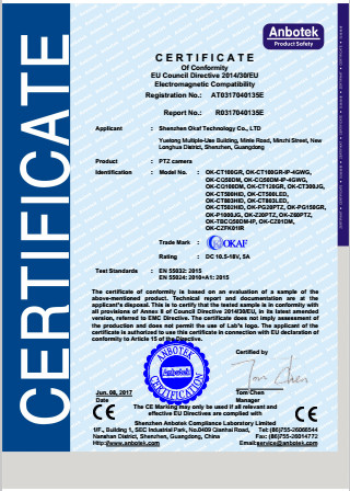 Shenzhen Okaf Technology Co., Ltd. Сертификации