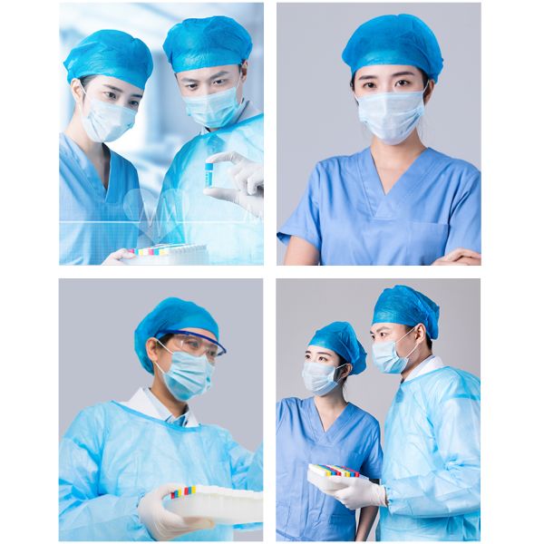 Medical Disposable Surgical Caps / Breathable Dustproof Disposable Scrub Hats