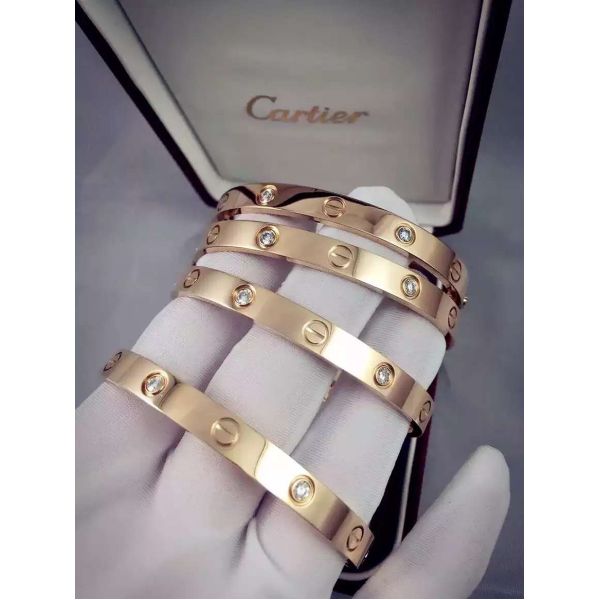 Love Bangle in 18K gold with diamonds from china jewelry factory