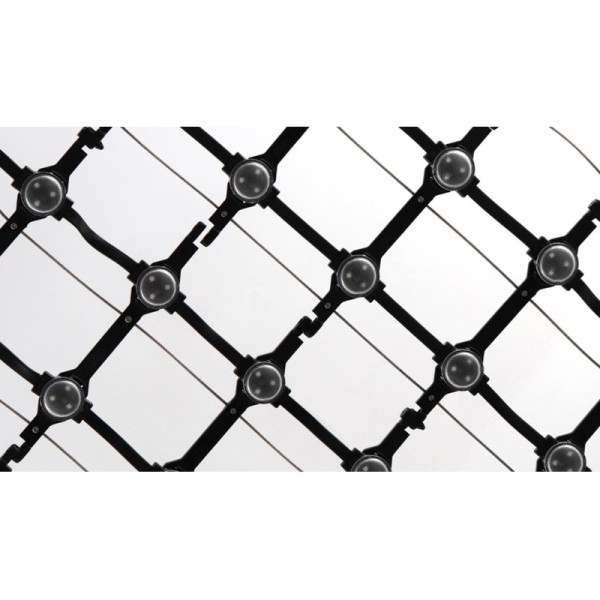 Outdoor P143 SMD3535 Full Color Grille Mesh Transparent LED Wall Display for Retail Store