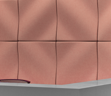 3D Wave Wall Decorative Soundproof Acoustic Panel Polyester Fiber