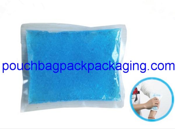 Plastic ice pack bag, poly ice pack bag, matte printing, food grade