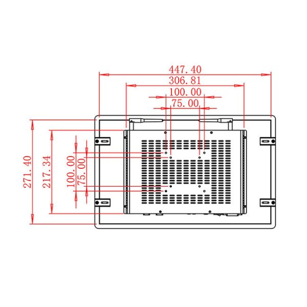 18.5-Inch Compact Screen for Transportation Hubs and Automation Panels