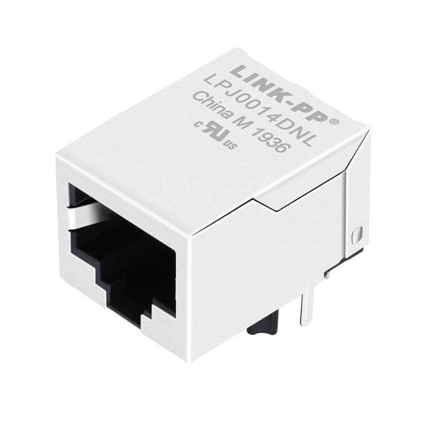 Bothhand LU1S041C LF Compatible LINK-PP LPJ0014DNL 10/100 Base-T Tab Down Without Led 1 Port Cat5e RJ 45 Jack Connectors