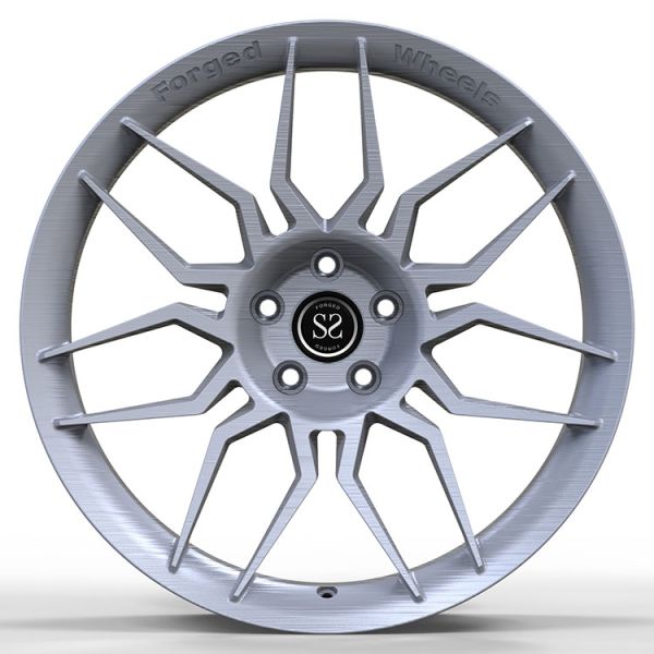 Grey Customized 20 Staggered Car Alloy Rims For Porsche 911 Turbo 5x130