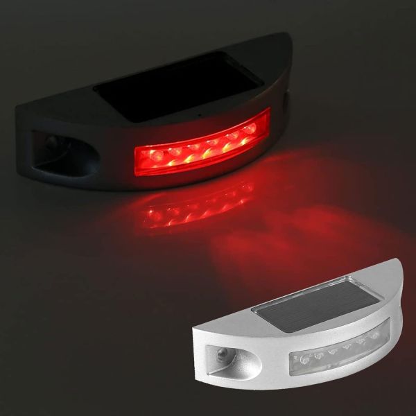 Solar LED Road Studs High Visibility Half Moon Aluminum Flashing Solar Cat Eyes