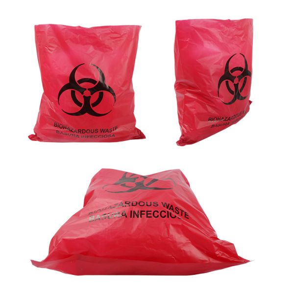 121 Degree Autoclavable Biohazard Plastic Bags with Heat Seal and Customizable Size for Medical Waste