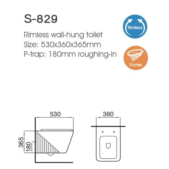 Factory OEM ODM White Tornado Ceramic One-Piece Toilet Wall Hung Water Closet Super Swirling Inodoro S-Trap for Bathroom Use