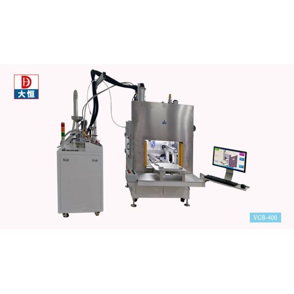 Sistema de distribuição de potes a vácuo de dois componentes durável para epoxies PU silicones Adesivo