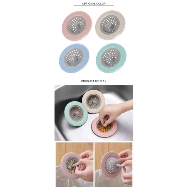 Salle de bains en caoutchouc de bouchon de drain de filtre de tamis d'évier de silicone de vaisselle de cuisine