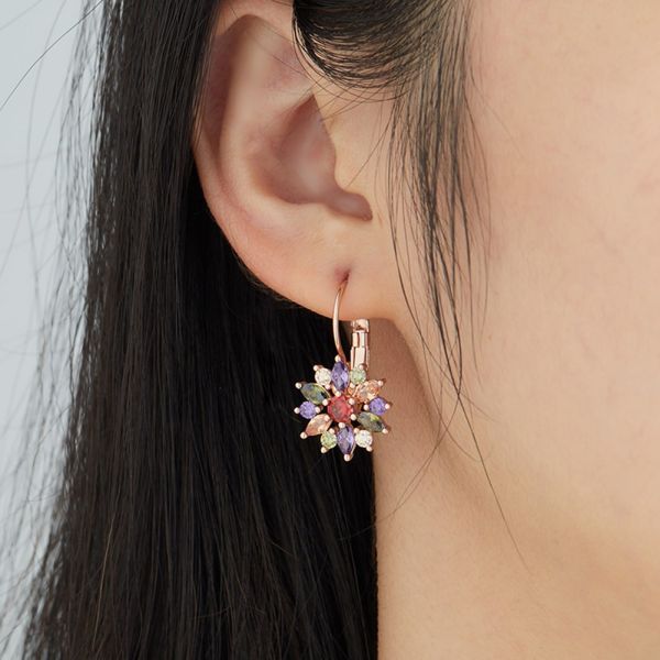 OEM серег обруча 21mm Кристл 2.14g изготовленный на заказ качает ювелирные изделия серег обруча падения