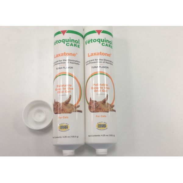 Flexography Printing Plastic Barrier Laminated PBL Tube For Cats Oral Gel
