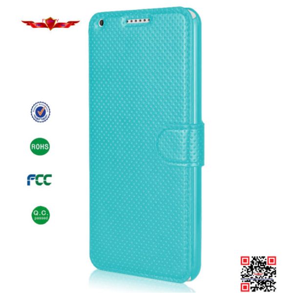 Hot Selling High Quality Fashion PU Flip Wallet Leather Cover Case For HTC Desire 816
