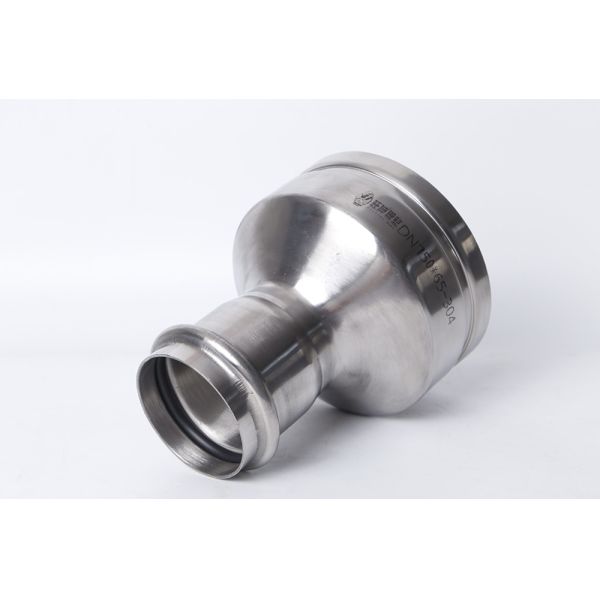 Heating Piping Stainless Steel Grooved Fittings Welded Customized