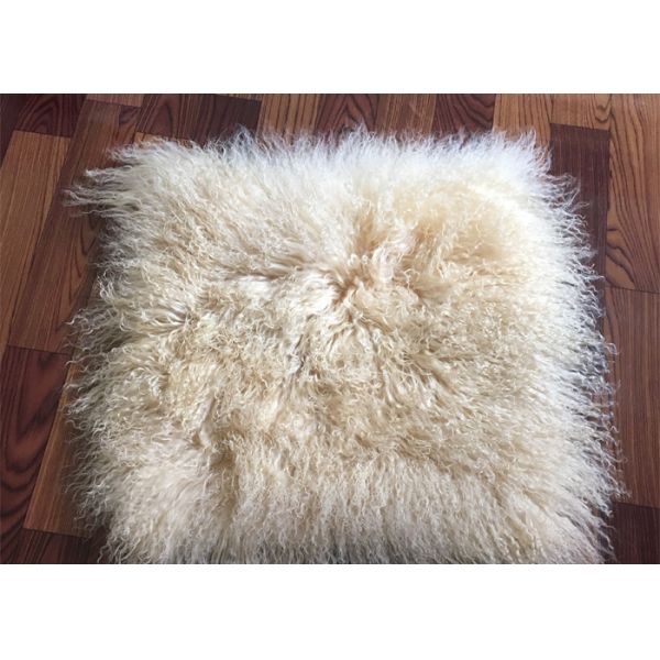 Мех монгольского цвета Тан аксессуаров половика овчины слишком большого домашнего реальное животное
