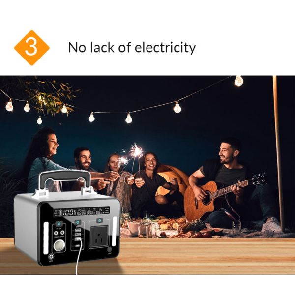 Быстрая электростанция 500Wh обязанности QC3.0 на открытом воздухе портативная