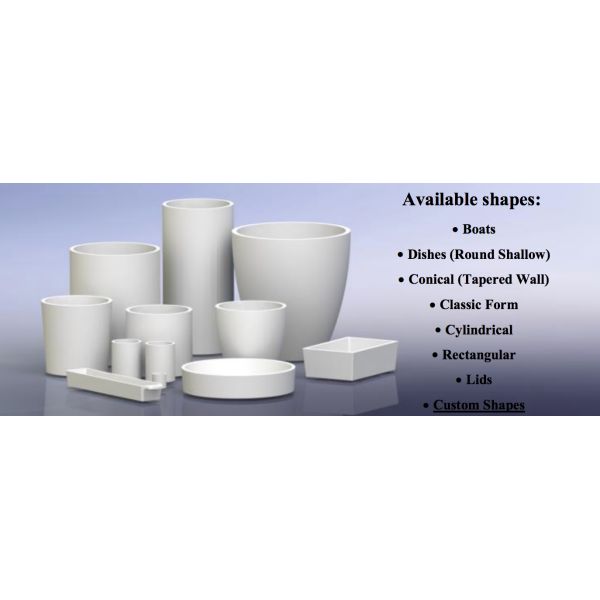 Полно Yttria стабилизировало технические тигли Zirconia керамических изделий 8YSZ плавя или спекая