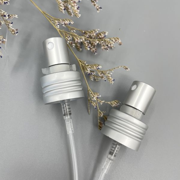 Распределитель Alu спрейера насоса духов Matt серебряный 24/410 дозировок 0.12ML с замком зажима