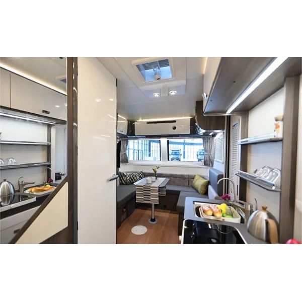 4 pessoas do tamanho total de acampamento 5950mm do reboque da pessoa do reboque de campista 4 do rv