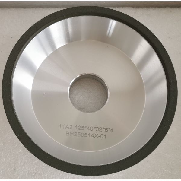 11A2 125*40*32*6*4mm B151 C75 Resin Bond CBN Grinding Wheel For Machining High Speed Steel And Carbide