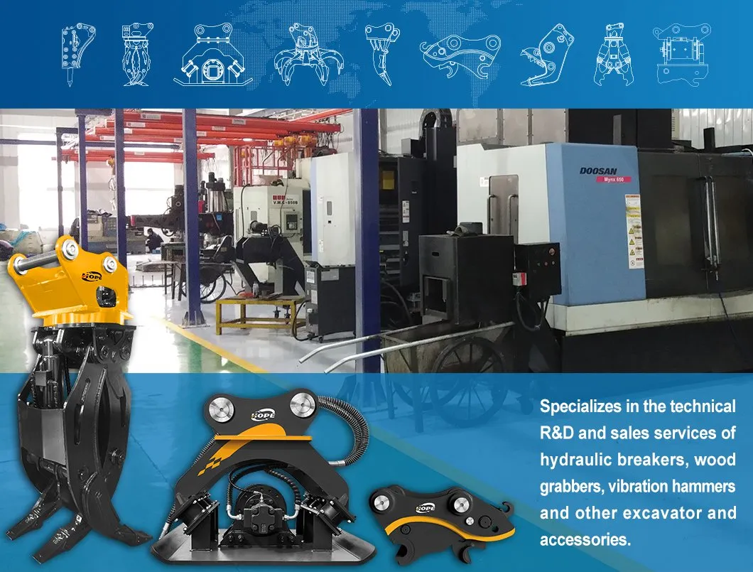 High Strength HP-02 Model Hydraulic Quick Change For Excavator Accessories