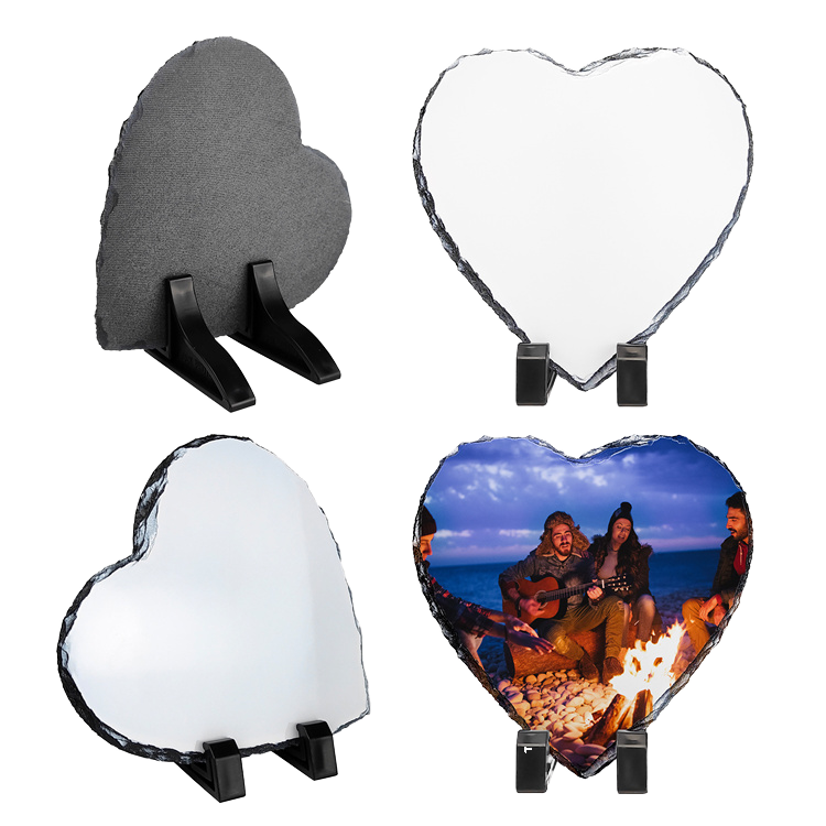 Various Shapes And Sizes Sublimation Photo Slate Blanks Stone Slate Diy Custom Sublimation Rock Slate