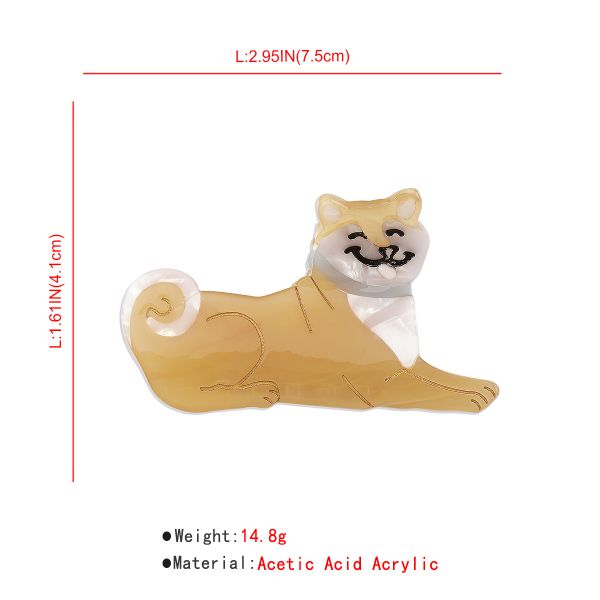 Fashion creative fun cute animal hairpin dog Corgi Shiba grasping clip coihair shark clip Yiwu accessories