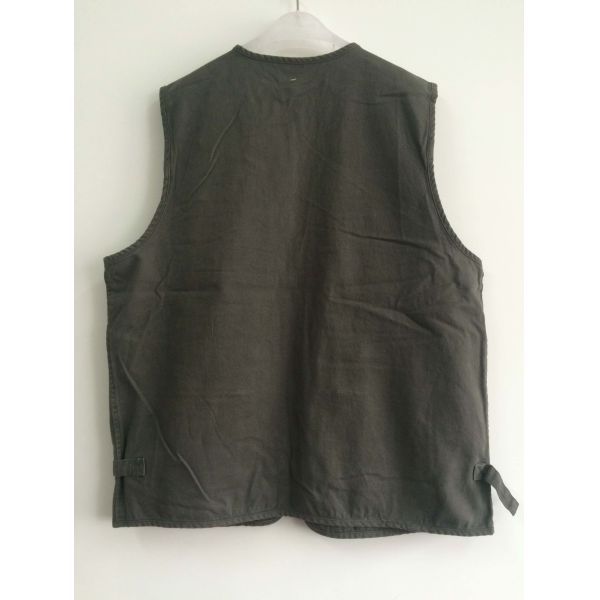 vest, waistcoat, mens vest, fishing vest, 100% cotton, S-3XL, olive, green color