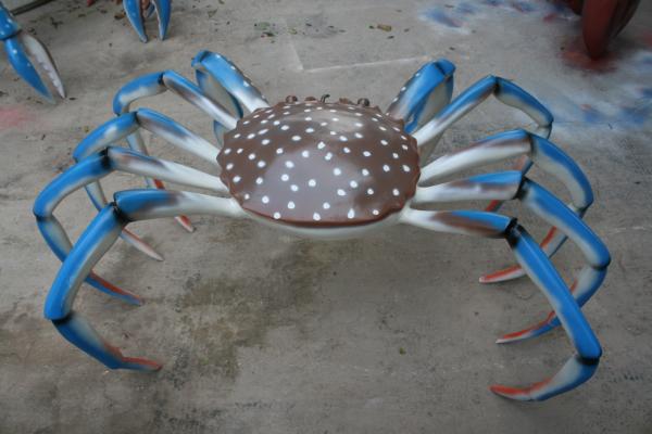 Blue Crab Animal Fiberglass Marine life Sculpture Customized