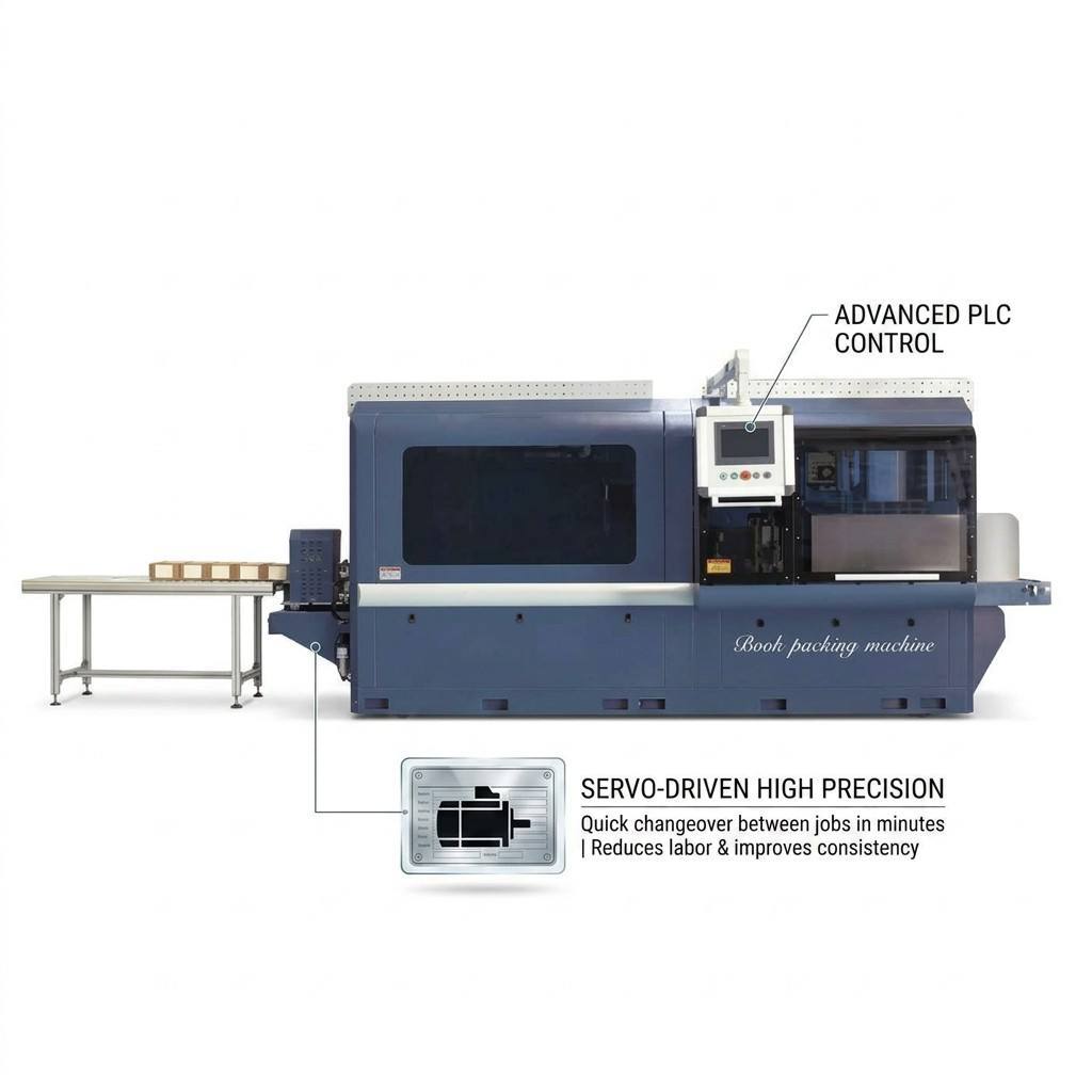 Industrial Book Stack Kraft Paper Packer with Servo Drive for Continuous Operation