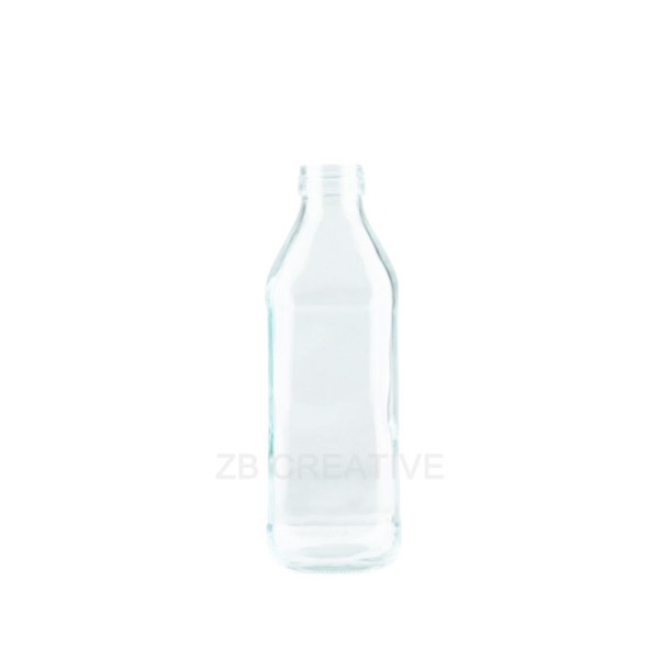 500ml Flint Dorica Glass Bottles Round Screw Cap Olive Oil Container 258g 7454S