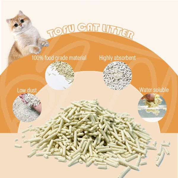 Eco Friendly Strong Deodorization Clumping Low Dust Arena Para Gatos Tofu Cat Litter