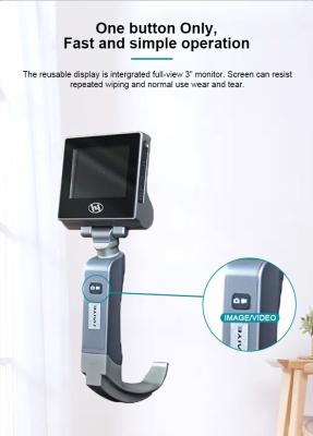 Stainless Steel Neonatal Haiye Video Laryngoscope 3400mA